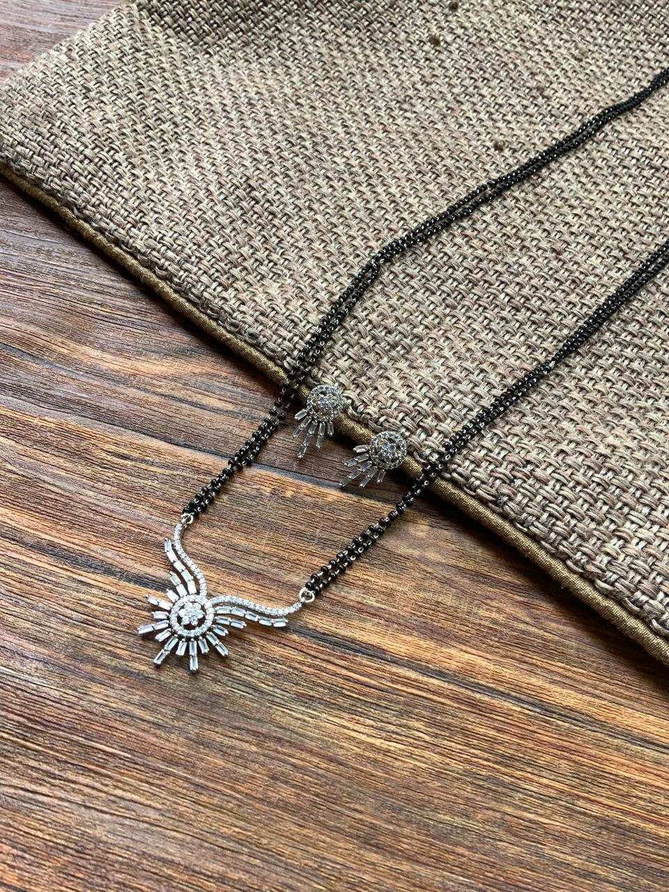 Alice Christy Alluring Silver Choki Diamond Mangalsutra - Abdesignsjewellery