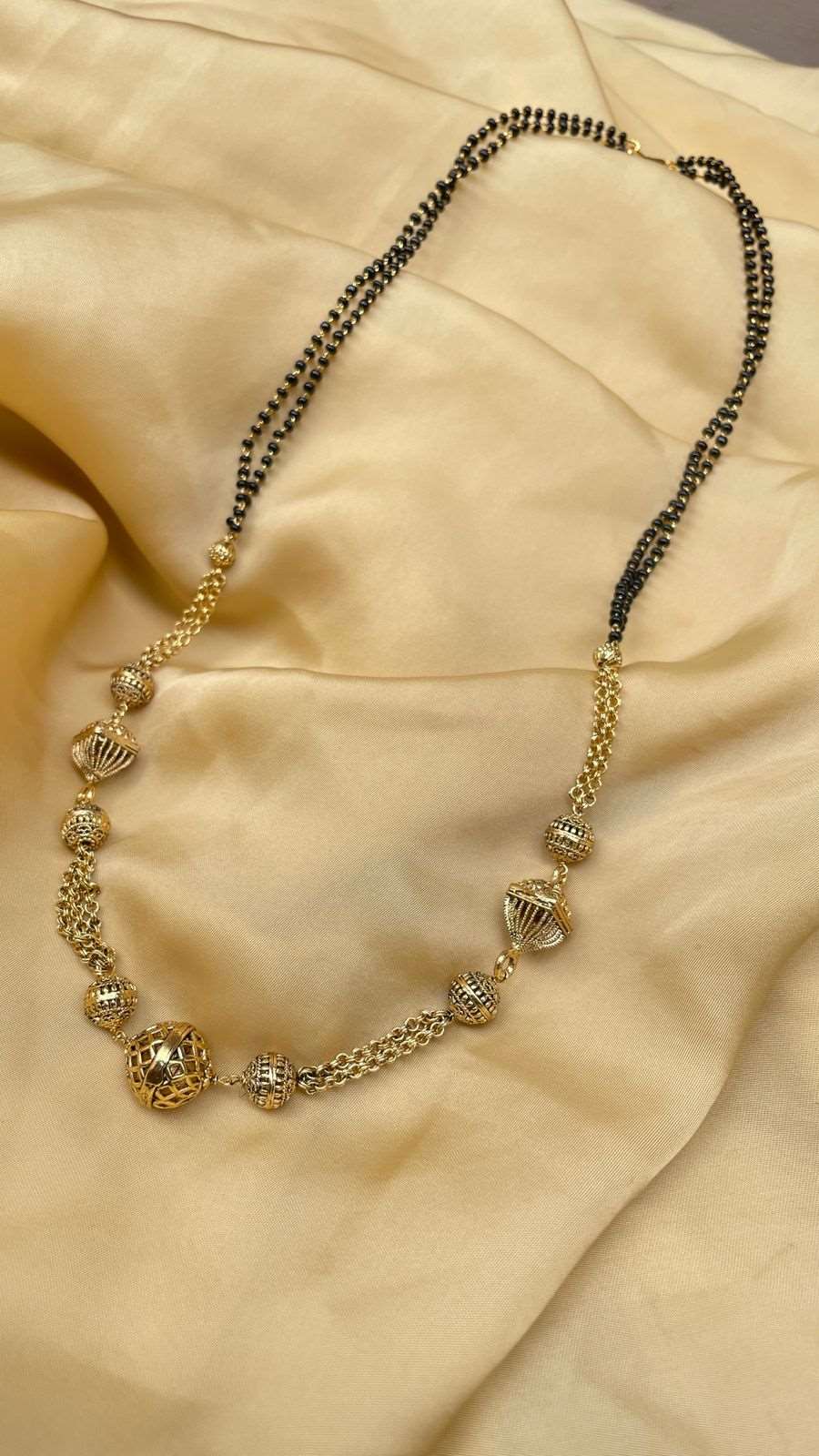 Antique High Quality Gold Ball mangalsutra - Abdesignsjewellery