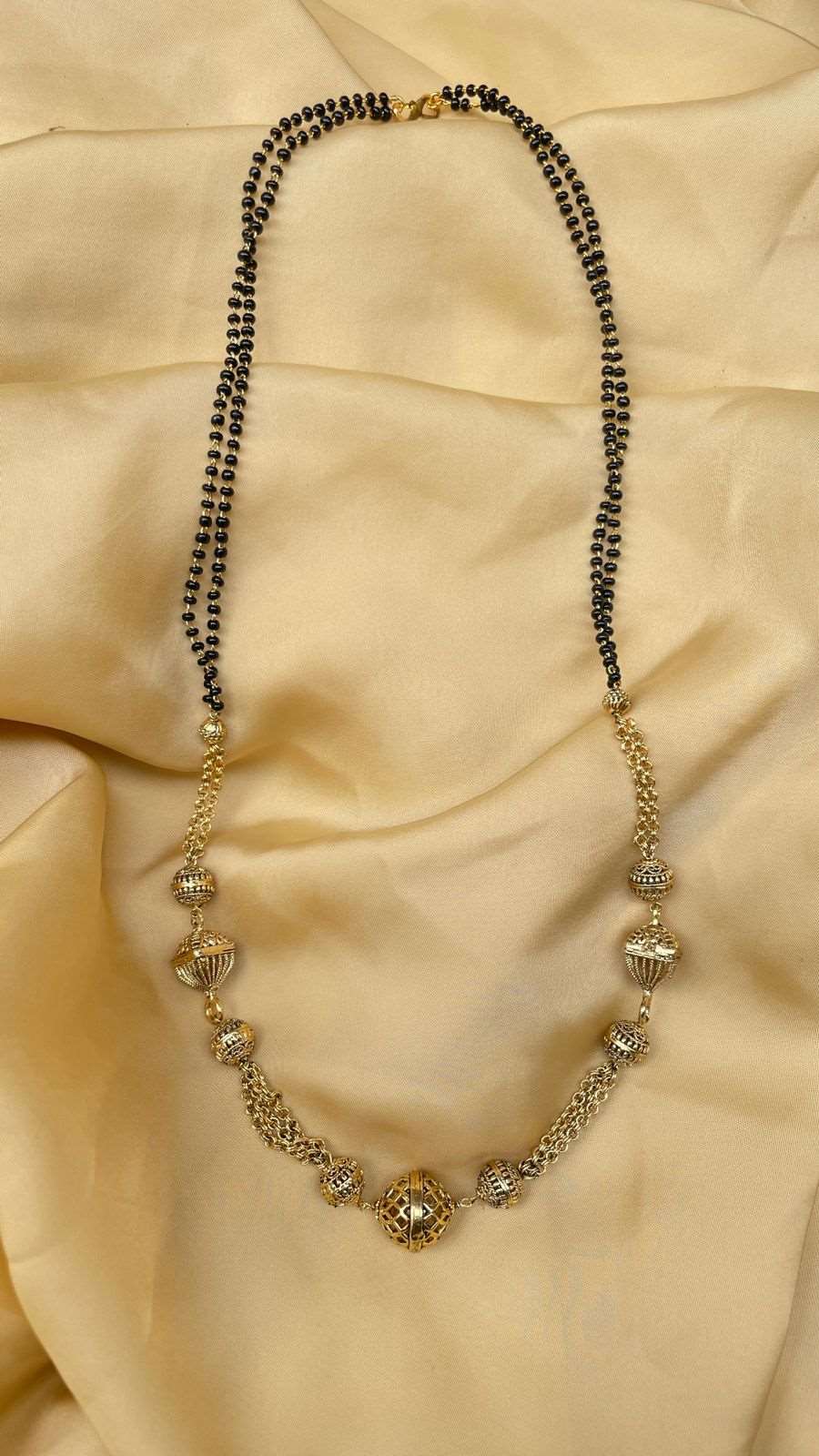 Antique High Quality Gold Ball mangalsutra - Abdesignsjewellery