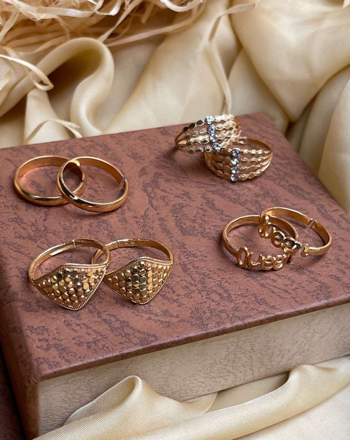 Ladies Toe Ring Knuckle Rings Set Retro Boho Foot Ring Jewelry Set Women  new | eBay