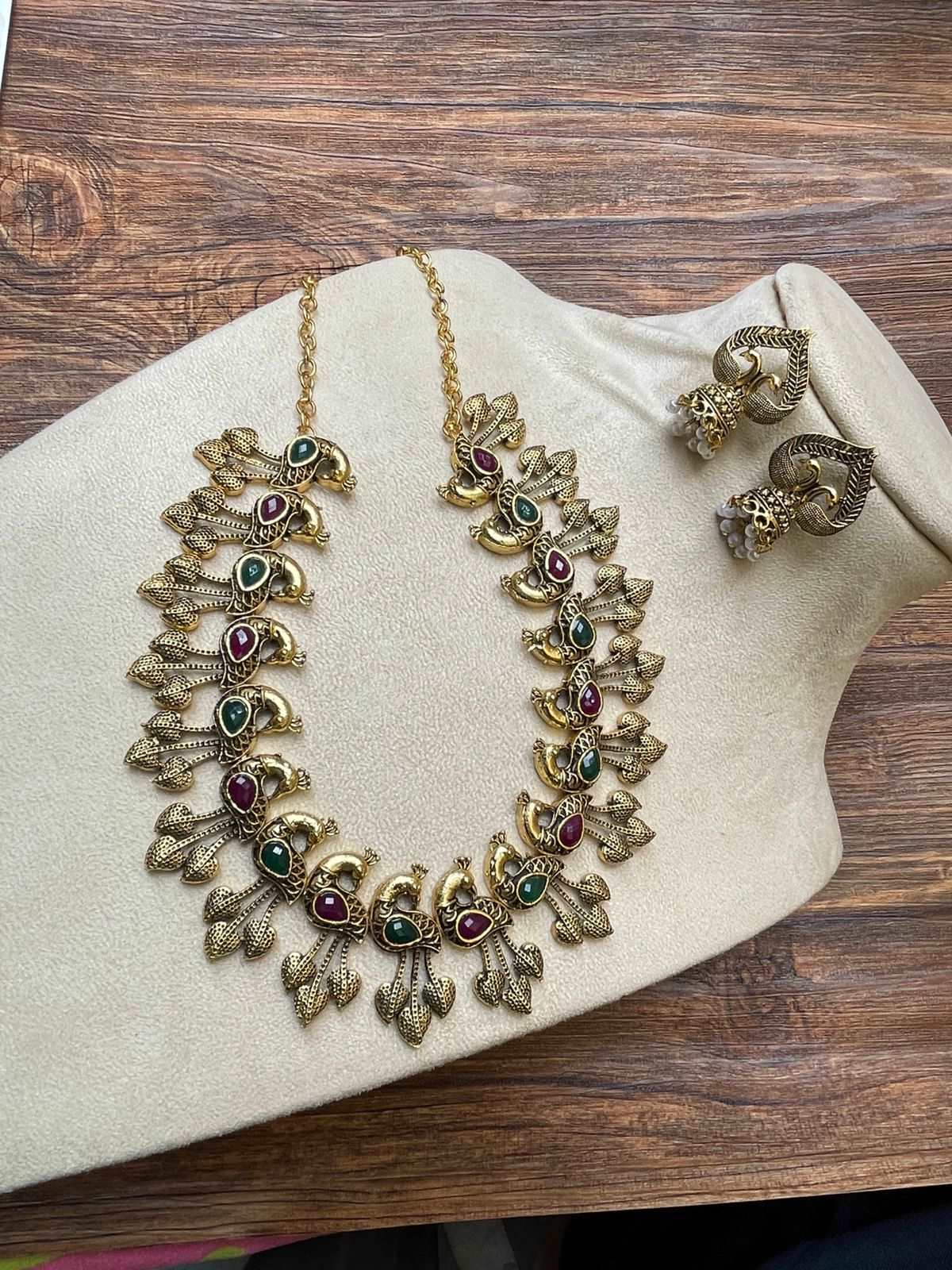 Antique Peacock Necklace - Abdesignsjewellery