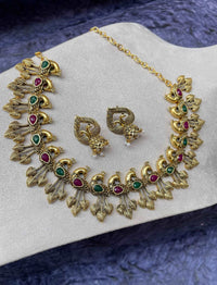 Thumbnail for Antique Peacock Necklace - Abdesignsjewellery