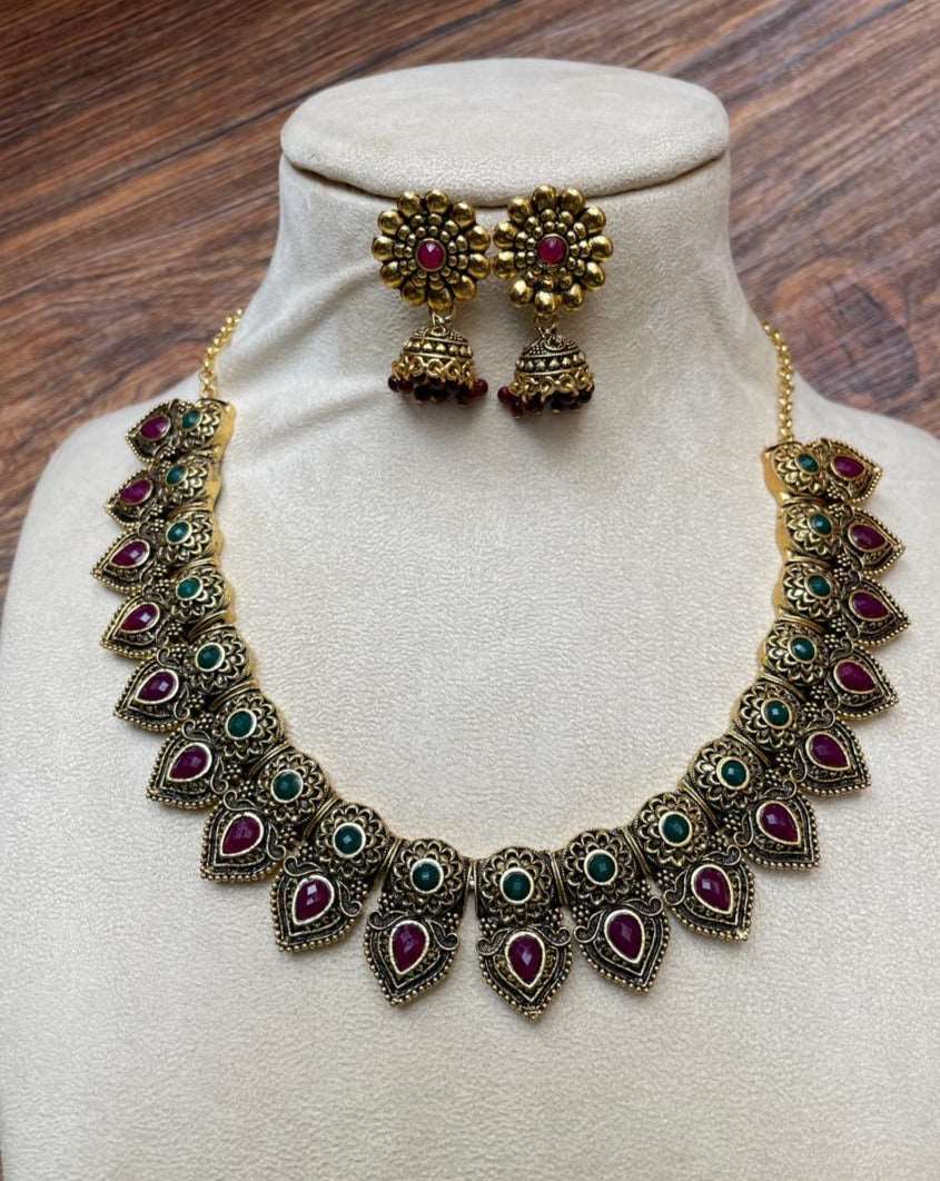 Antique Gold Necklace - Abdesignsjewellery
