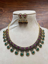 Thumbnail for Antique Golden Necklace - Abdesignsjewellery