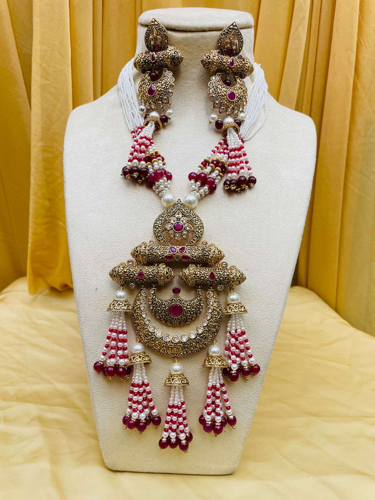 Antique Golden Wedding Necklace - Abdesignsjewellery