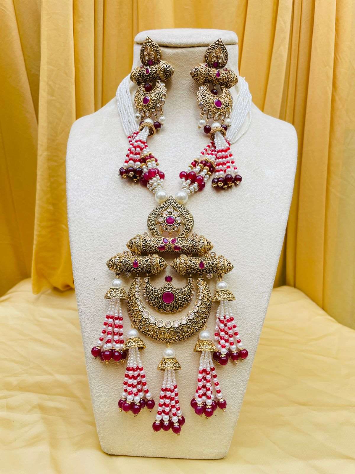 Antique Golden Wedding Necklace - Abdesignsjewellery