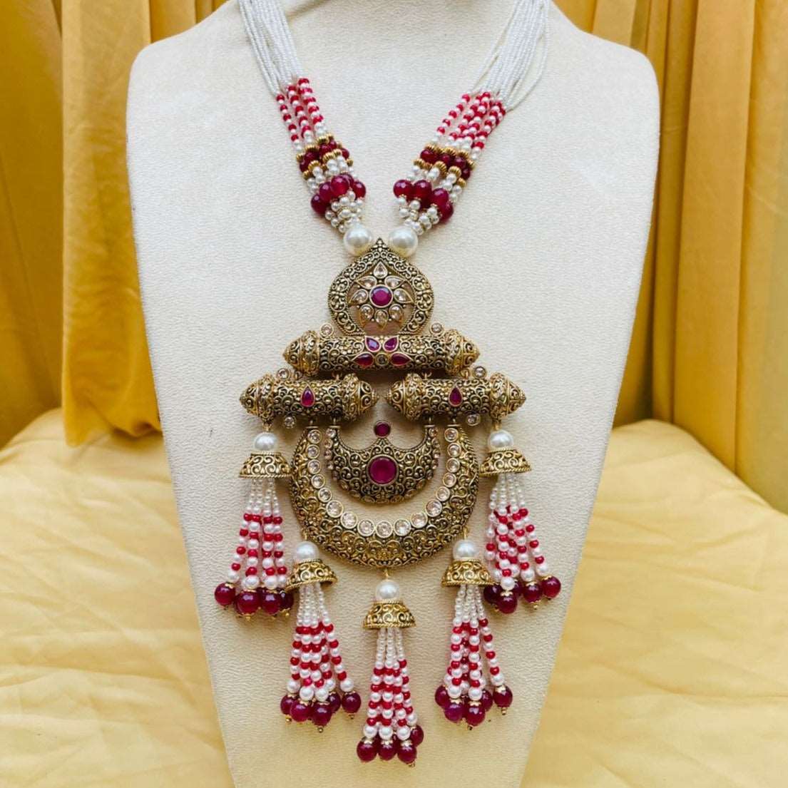 Antique Golden Wedding Necklace - Abdesignsjewellery