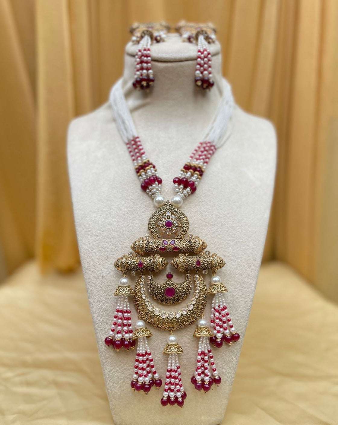 Antique Golden Wedding Necklace - Abdesignsjewellery