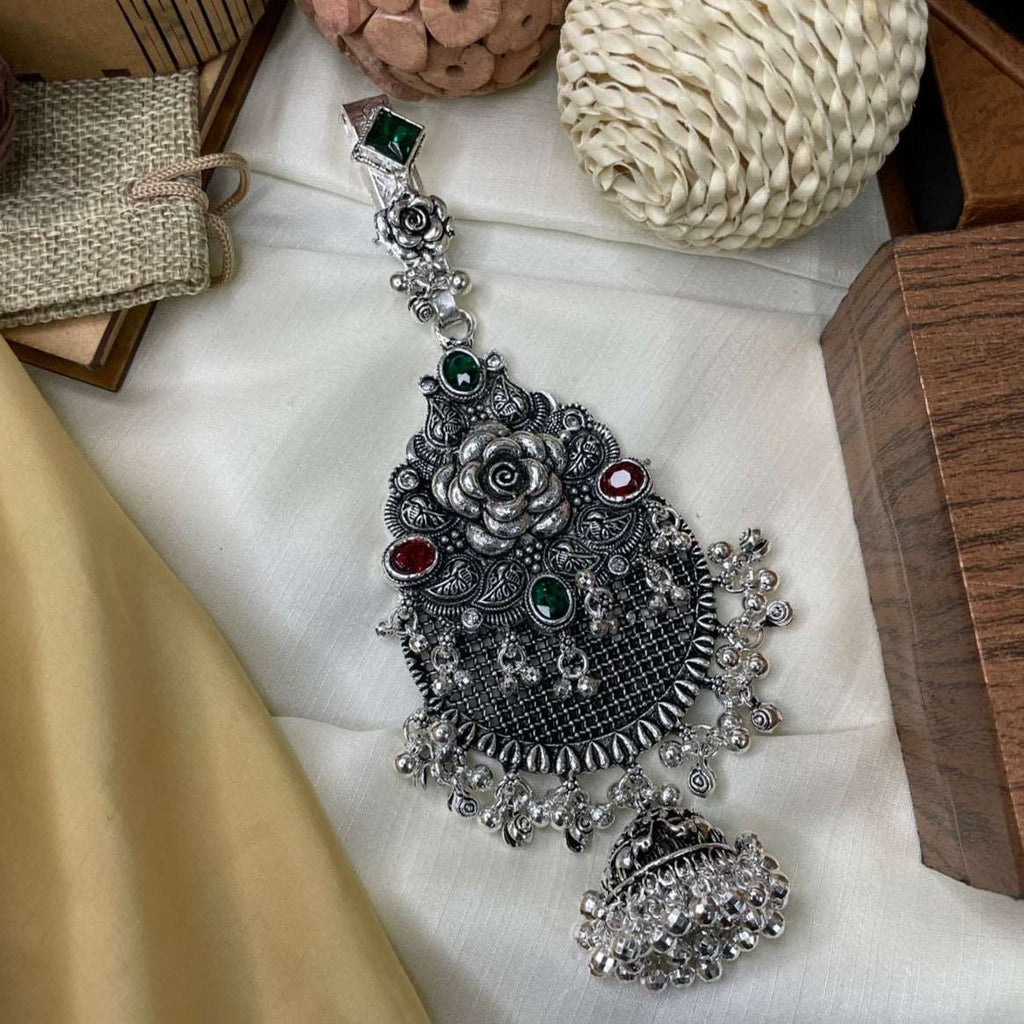 Antique Flower Inspired Silver Juda pin - Abdesignsjewellery
