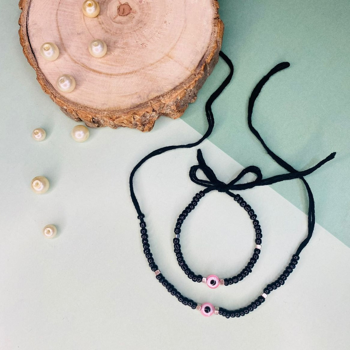 Baby Girl Evil Eye Nazaria Bracelet - Abdesignsjewellery