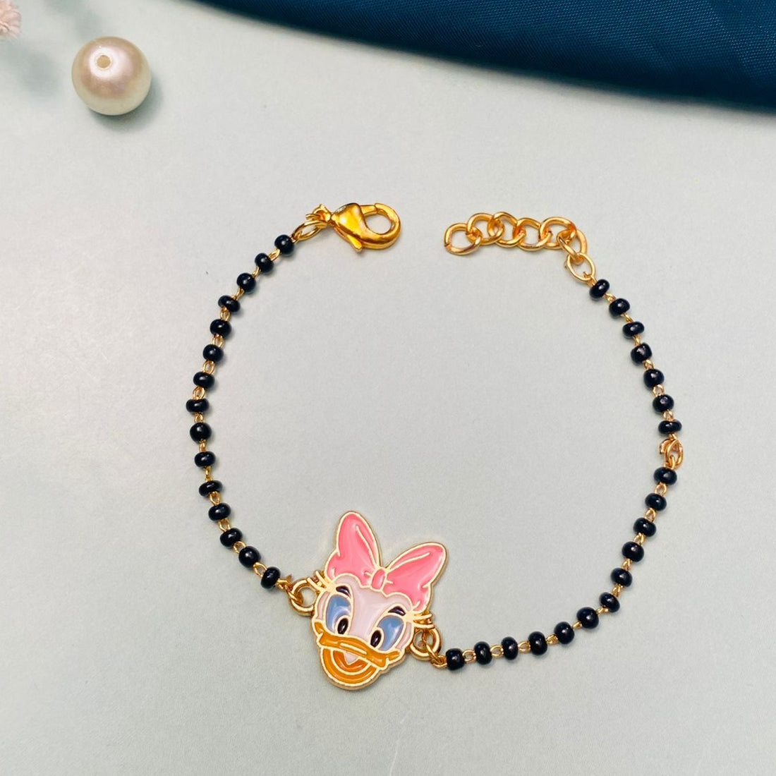 Stunning Daisy Duck Inspired Kids Hand Bracelet
