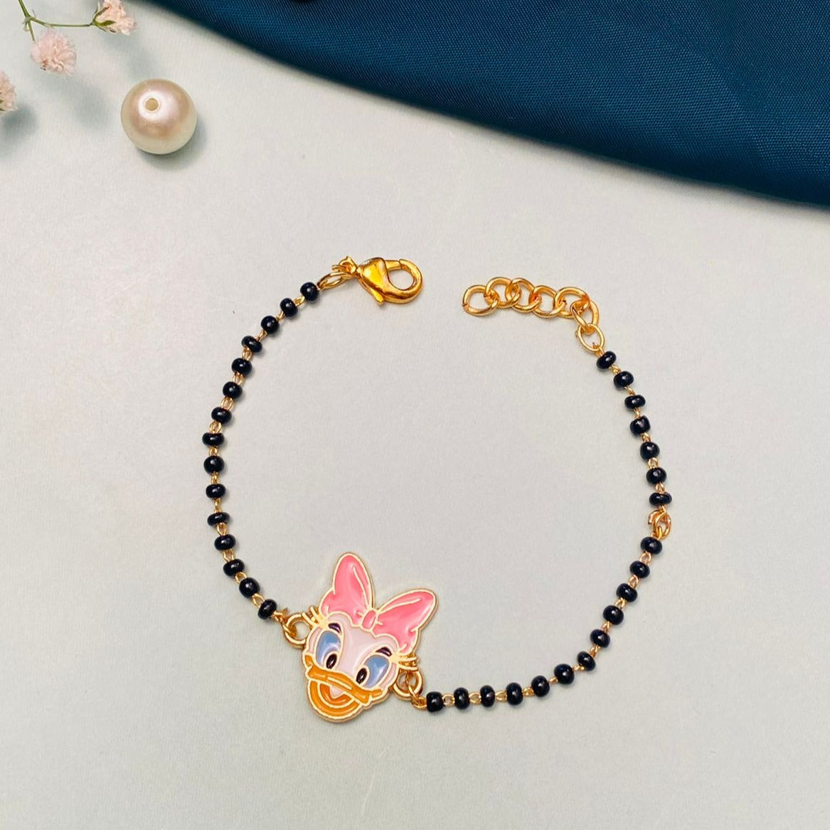 Stunning Daisy Duck Inspired Kids Hand Bracelet