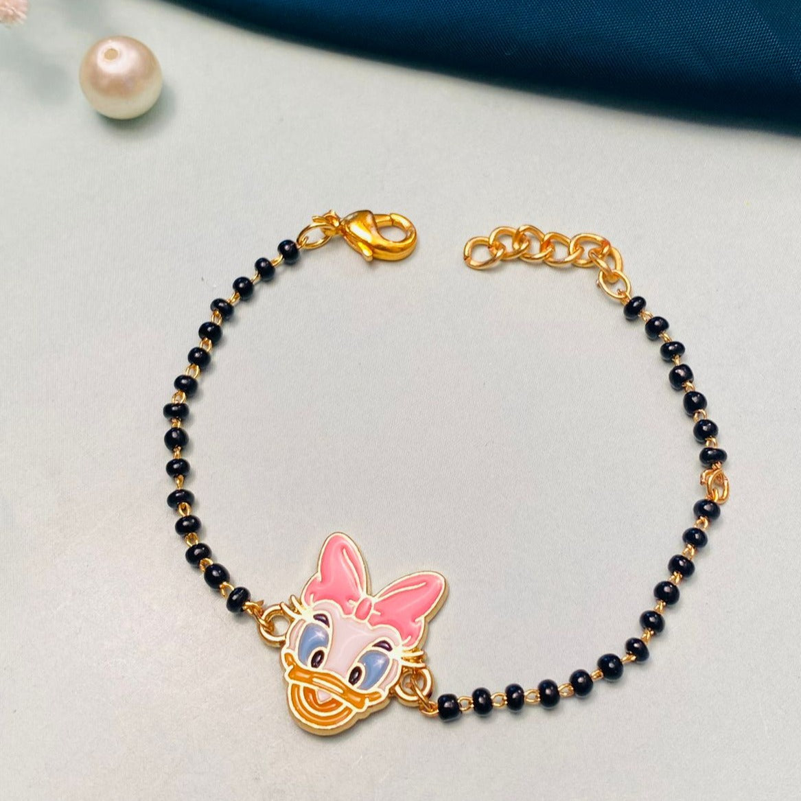 Stunning Daisy Duck Inspired Kids Hand Bracelet