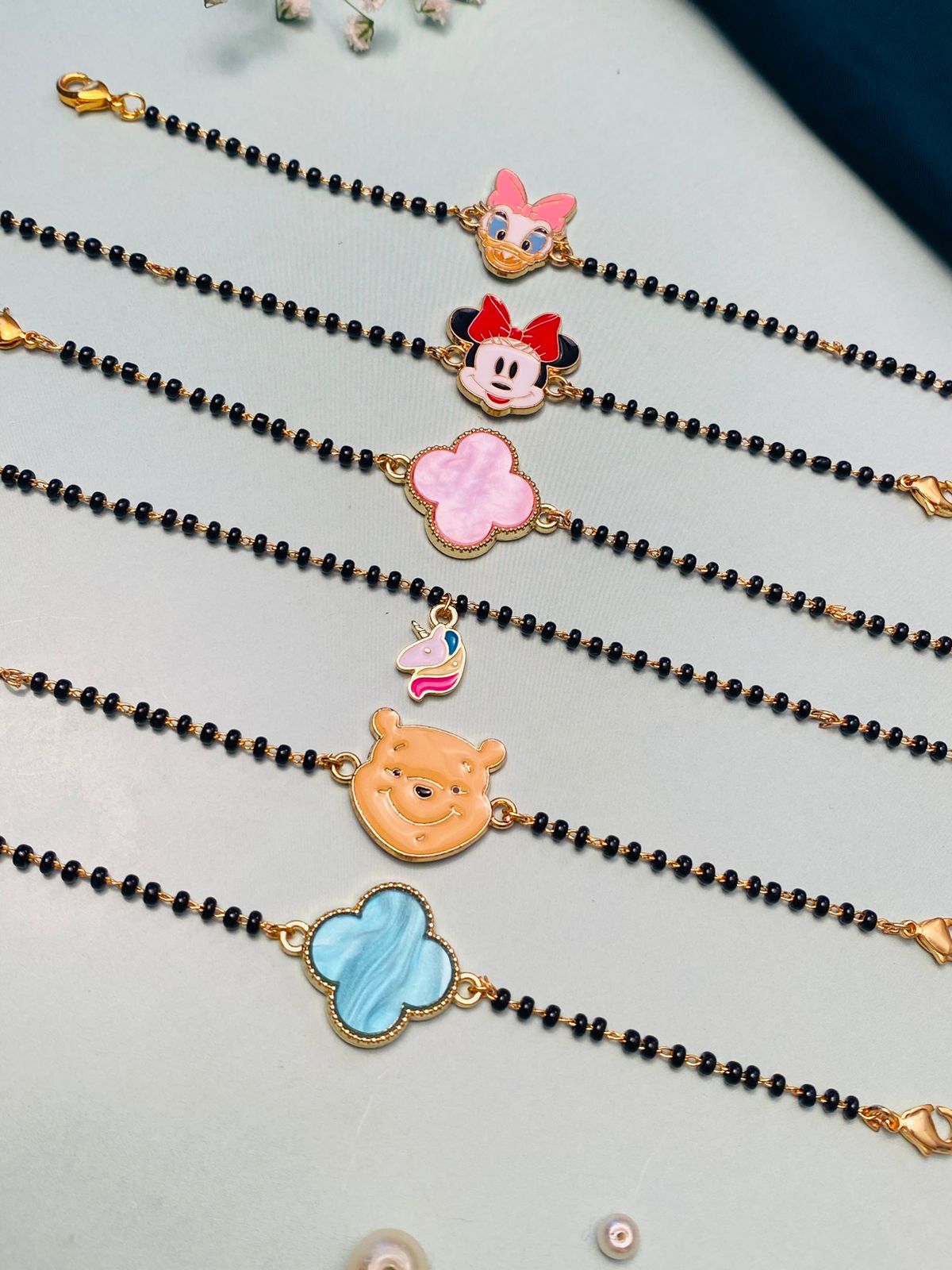 Minimal Cartoon Kids Hand Bracelet Combo - Abdesignsjewellery