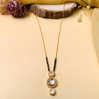 Thumbnail for Gorgeous Gold Plated Polki Kundan Mangalsutra - Abdesignsjewellery