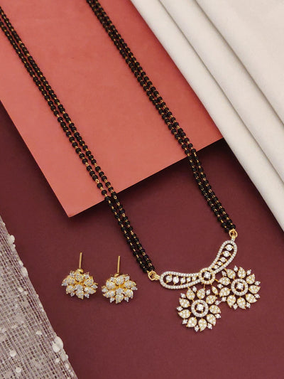 Abdesigns Mesmerizing gold plated mangalsutra for women