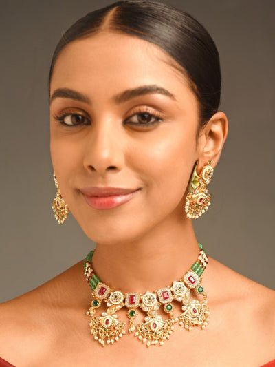 Abdesigns Jewellery Elegant Traditional Necklace Set