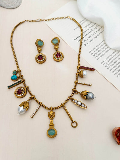 Abdesigns Sabyasachi inspired diamond necklace set