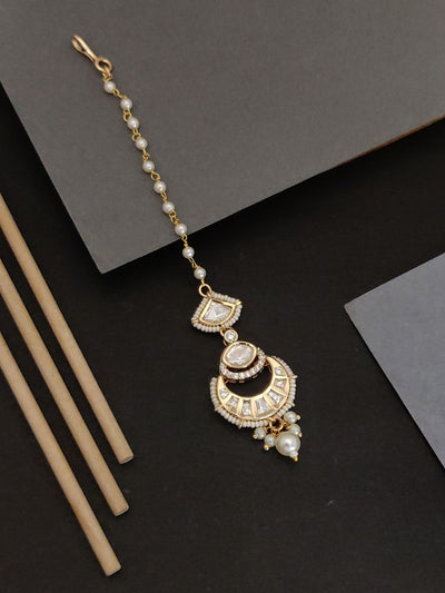 Abdesignsjewellery Fashion Polki Kundan Maangtikka for Women