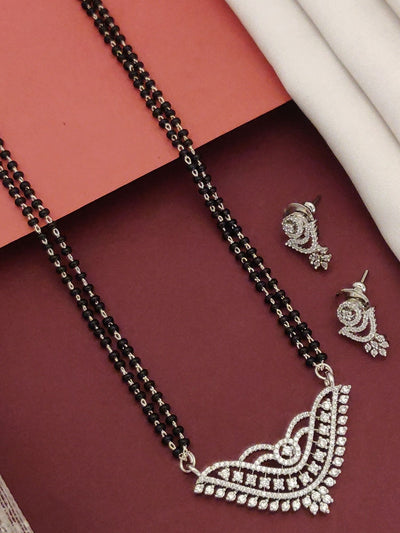 Abdesigns American Diamond Mangalsutra Set