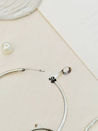 Thumbnail for Close-up of Beautiful German Silver Plated Jhumka Earring with intricate design from Abdesignsjewellery