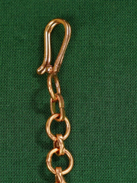 Thumbnail for Close-up of gold chain link and clasp detail from Elegant Polki Paachi Kundan Maangtikka by Abdesignsjewellery