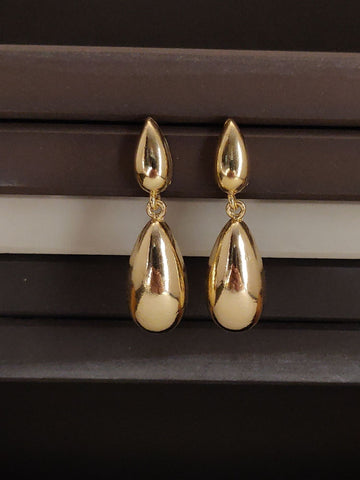 Abdesignsjewellery Gold Plated Chic Drop Earring with a teardrop design for elegant styling