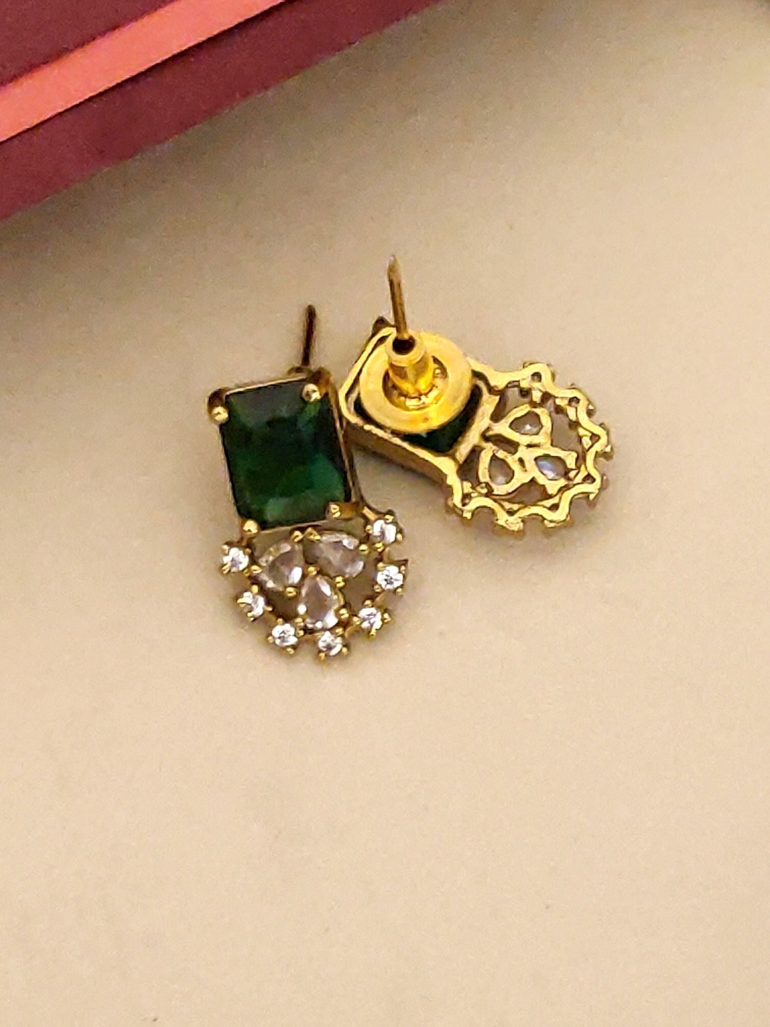 Elegant gold plated choker necklace set featuring gemstones and intricate design from Abdesignsjewellery