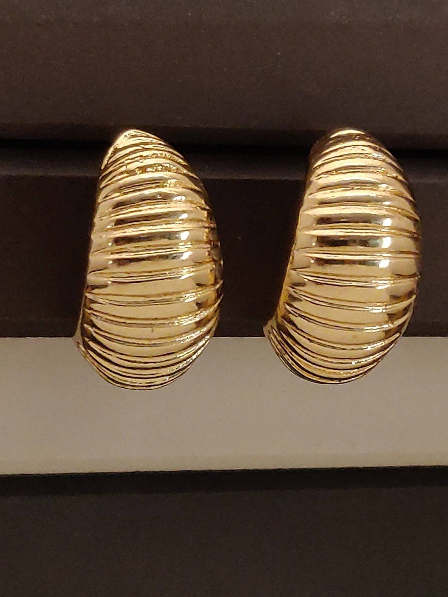 Stylish Western Gold Plated Studs Earring with a unique textured design for modern elegance