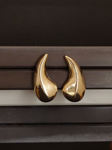 Western Gold Plated TearDrop Earring in a stylish design for elegant outfits