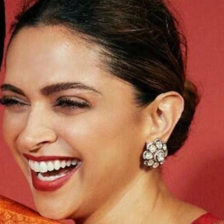 Deepika Padukone Polki Flower Earring