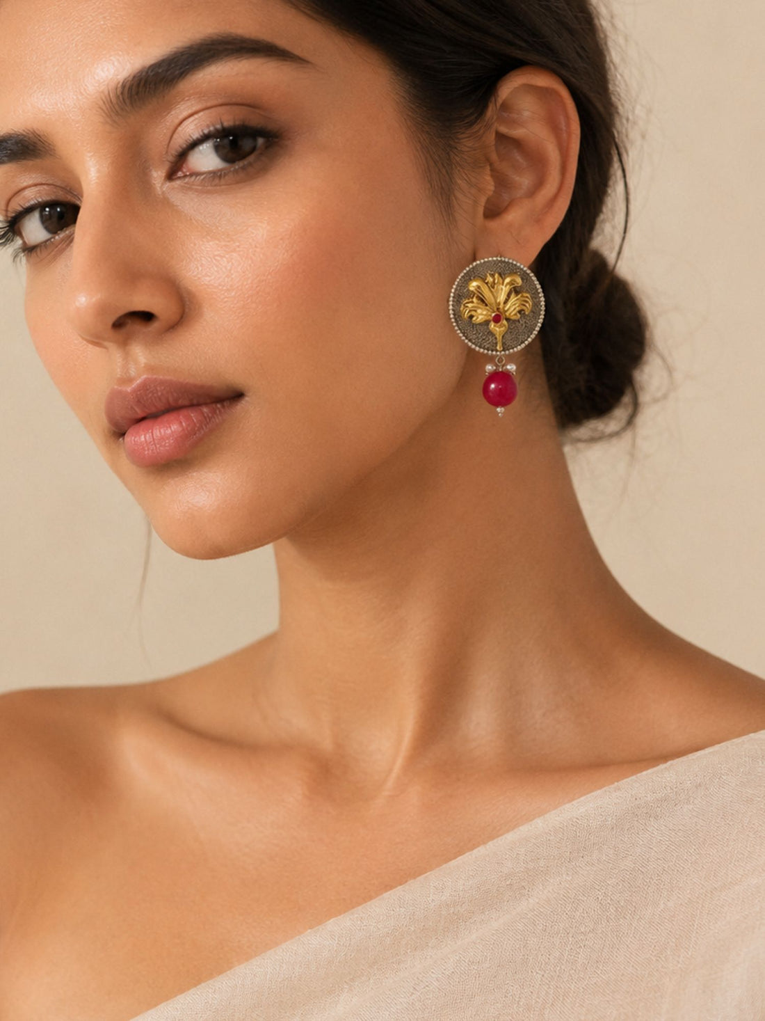 German silver jhumkas