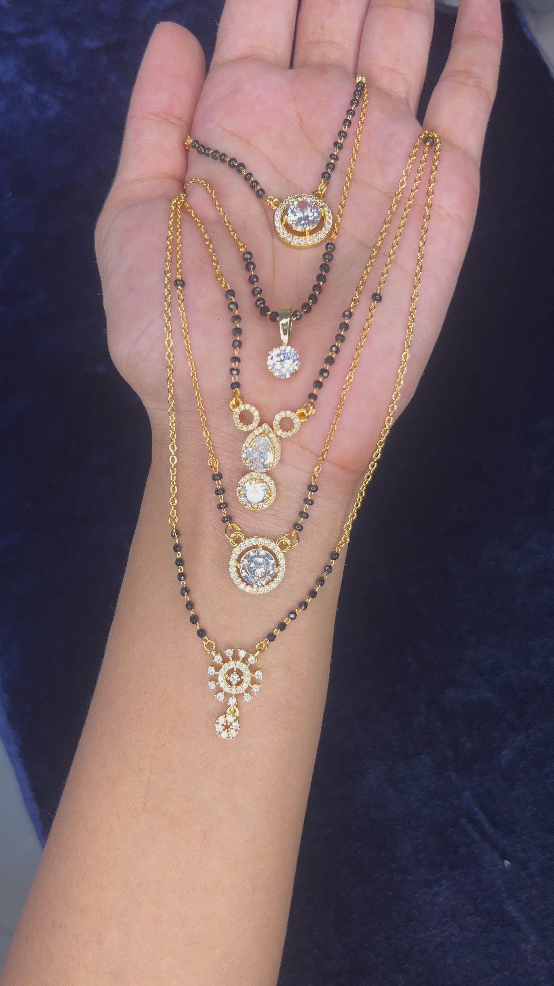 Abdesigns Modern American Diamond Mangalsutra