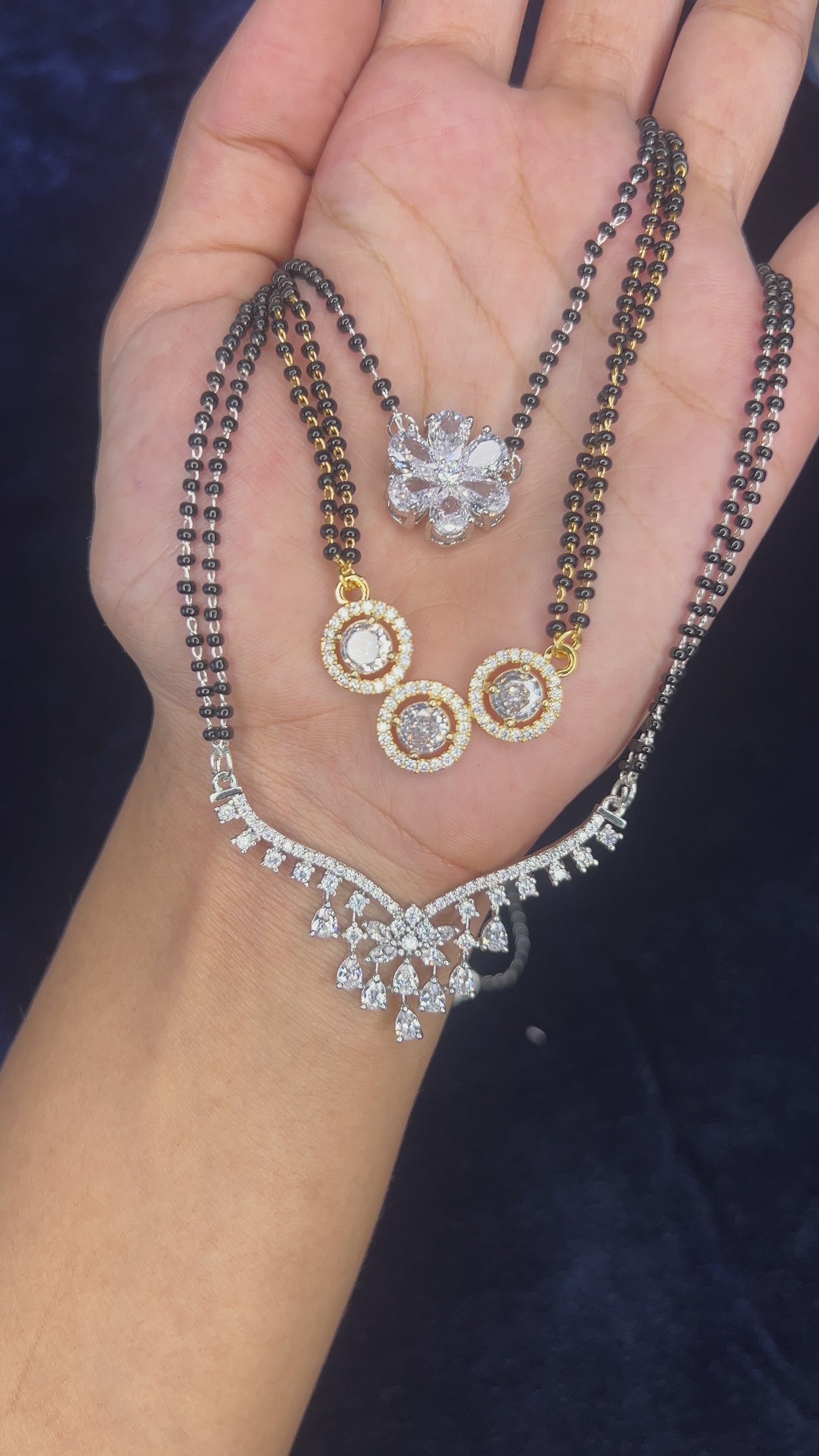 Abdesigns Modern American Diamond Mangalsutra