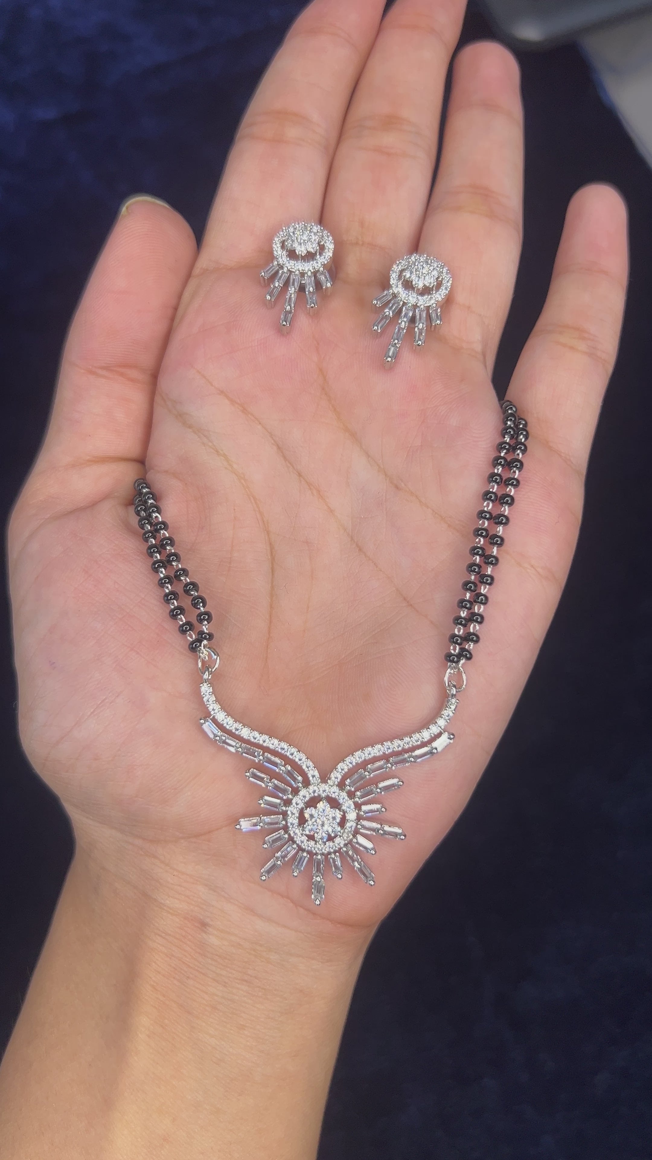 Abdesigns Modern American Diamond Mangalsutra