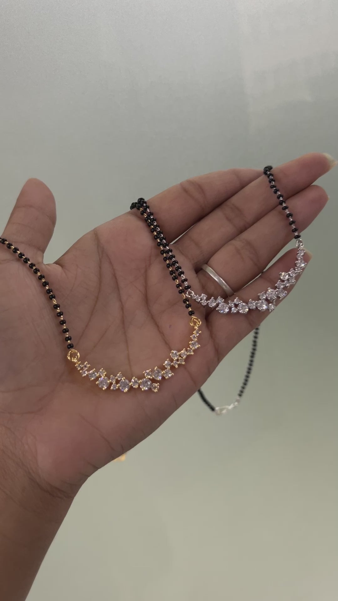 Round Solitaire CZ Mangalsutra | Abdesigns