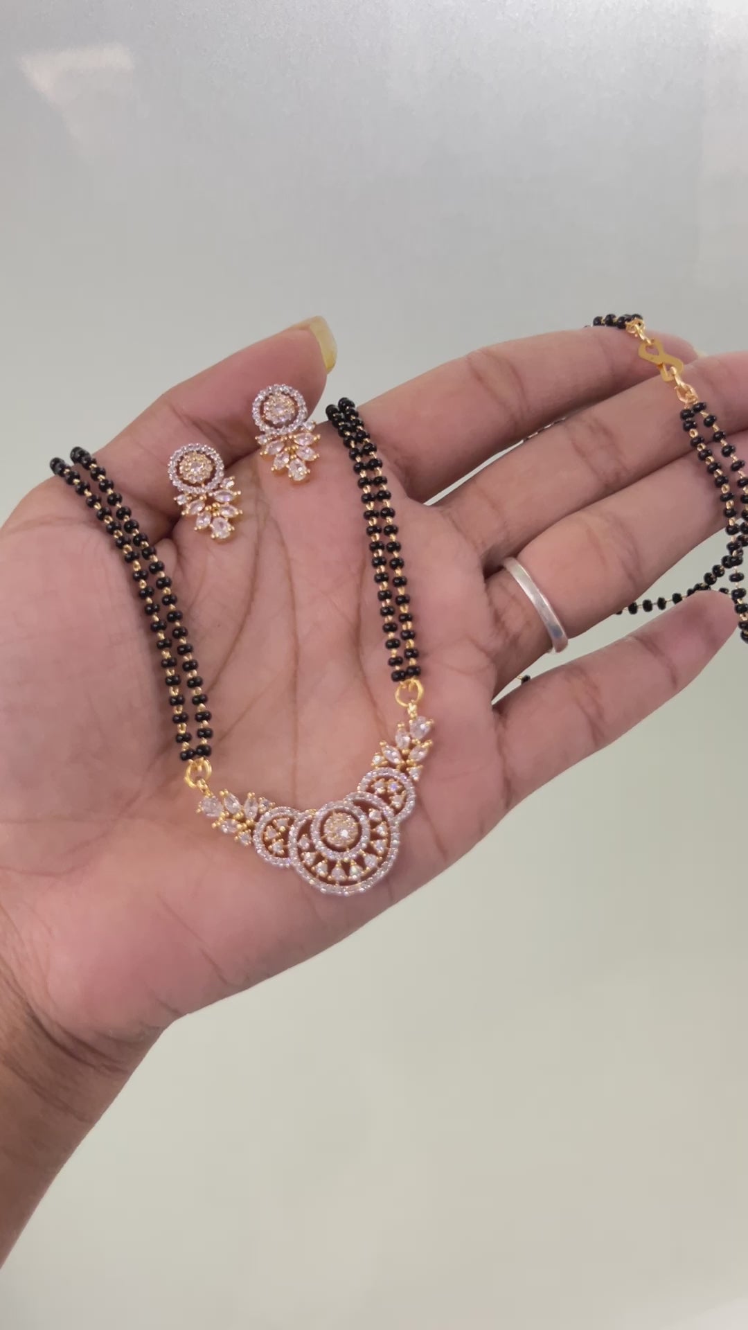 Gold Rich Pendant Mangalsutra Set – Party Daily Glam | Abdesigns