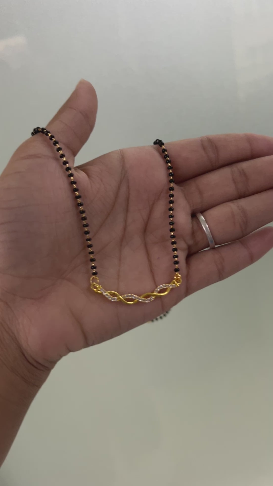 Infinity Mangalsutra in Gold Plating – Daily Wear | Abdesigns