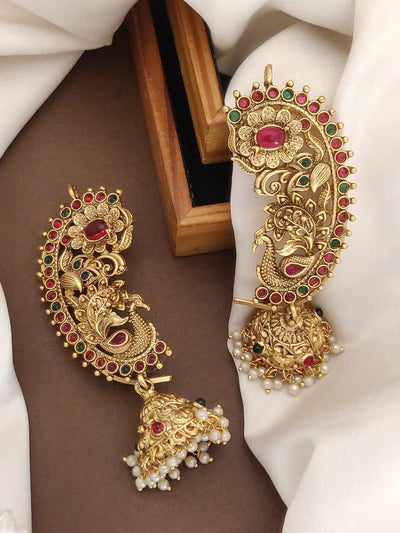 Abdesigns South Indian Gold Plated Ear Cuffs - Premium Design