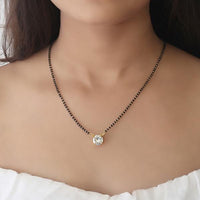 Thumbnail for Gold Plated Single Stone Mangalsutra For Women
