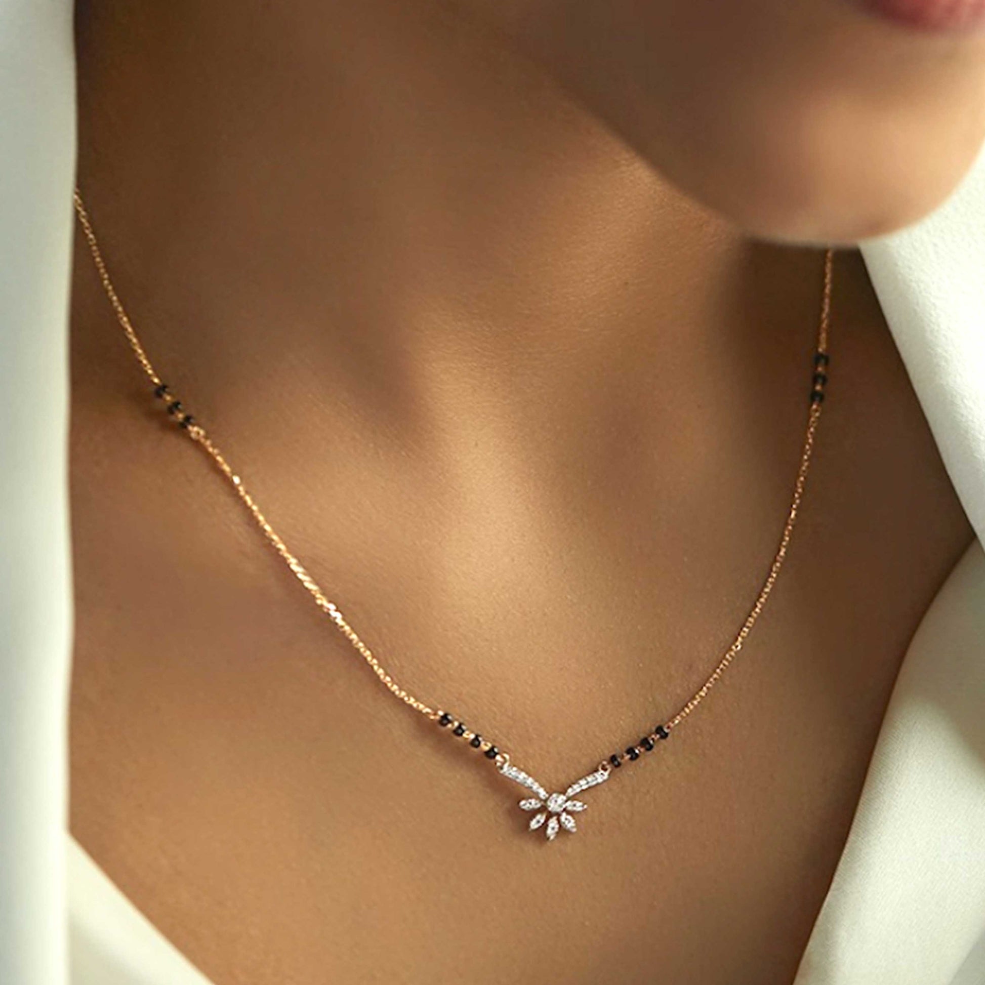 Autograph Morden Gold Diamond Mangalsutra - Abdesignsjewellery