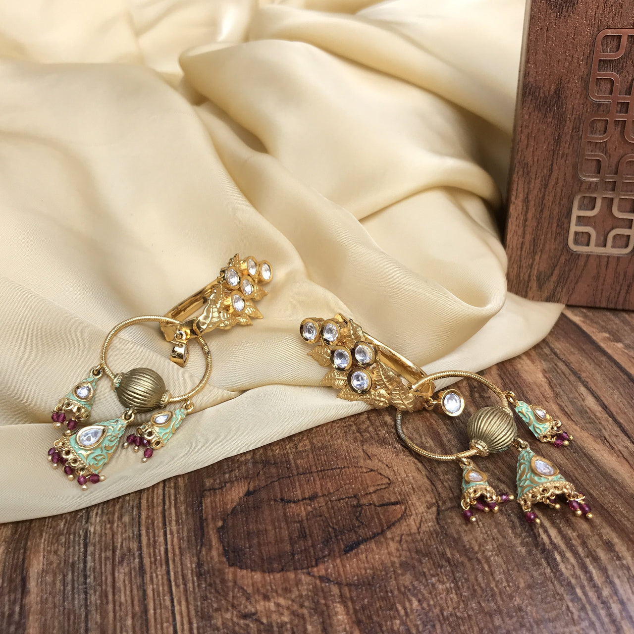 Antique Round Tree Jumkas Earring