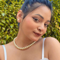 Thumbnail for Bhumika Gururani Round Artificial Pearl Necklace - Abdesignsjewellery