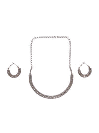 Thumbnail for Silver Plated Light Weight Hasli Necklace - Abdesignsjewellery