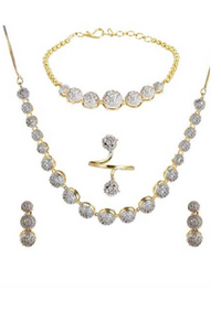 Thumbnail for Exclusive American Diamond Combo Jewellery - Abdesignsjewellery