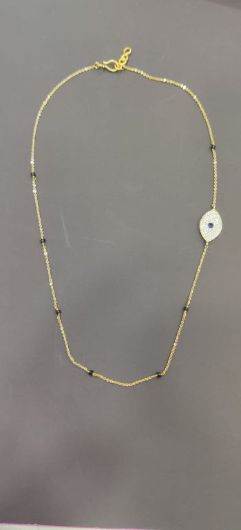 Goodluck Evil Eye Gold Plated Mangalsutra - Abdesignsjewellery