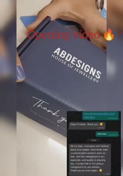 Disha Parmar Wedding Inspired Morden Gold Diamond Mangalsutra