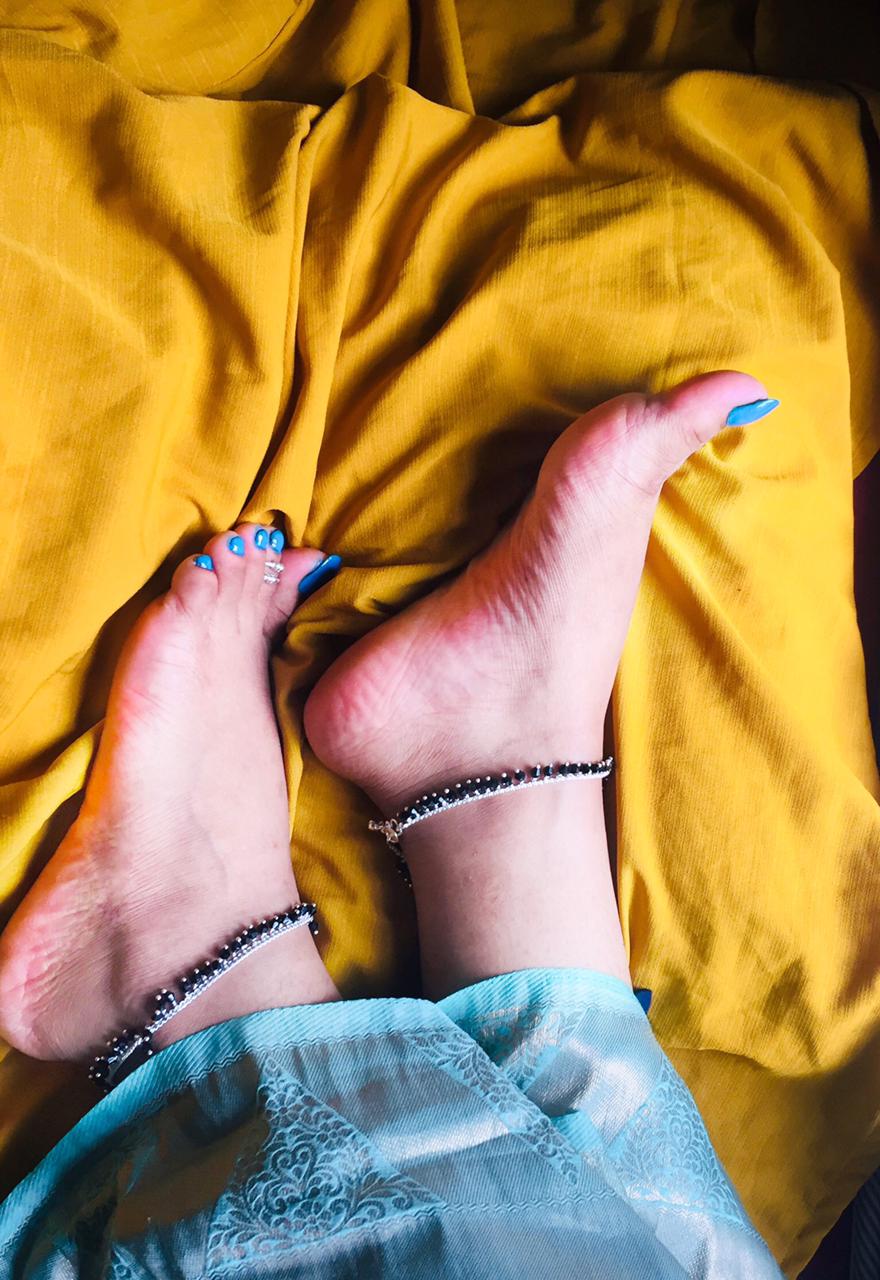 BlackBeads Anklet Toe Rings Combo Jewellery - Abdesignsjewellery