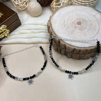 Thumbnail for Charming  Crystal Beads Silver Plated Anklet