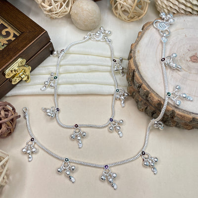 High Quality Gungru Silver Plated Anklet